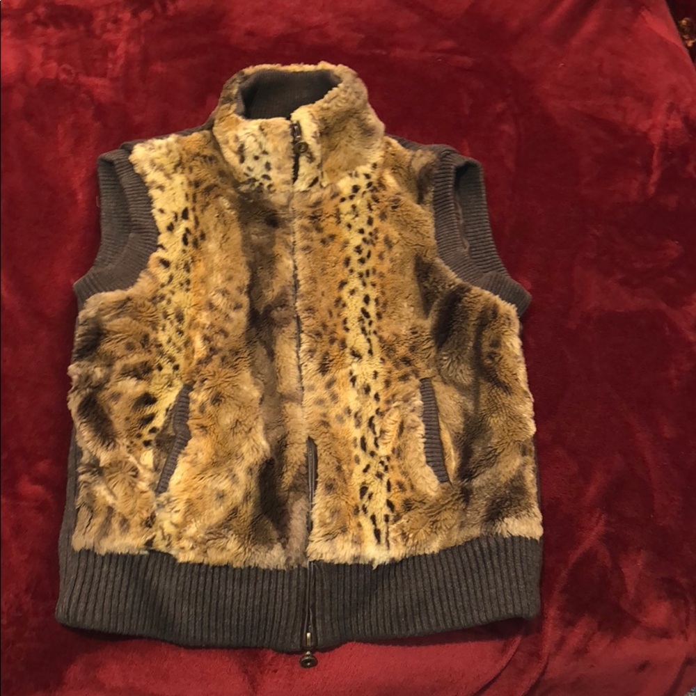 Fur Leopard Vest